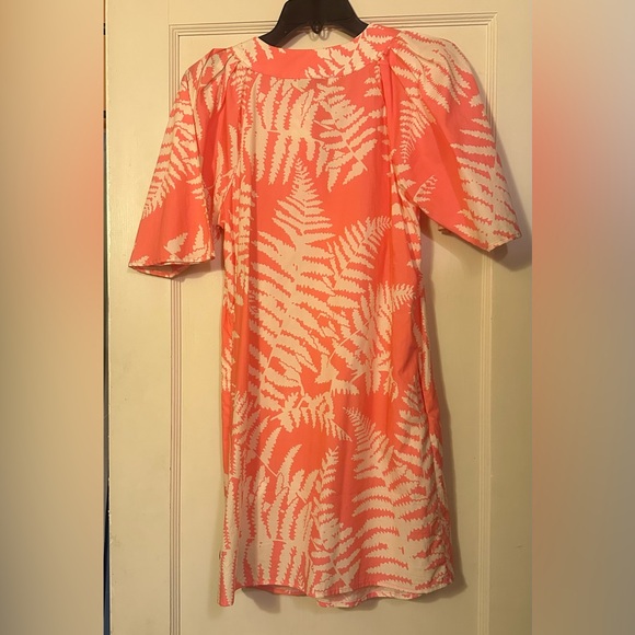 FLORA BAE, NEW YORK. NWT. Stefanie Cotton Shift Dress -Pink w/ Tropical Print XS - Picture 6 of 15